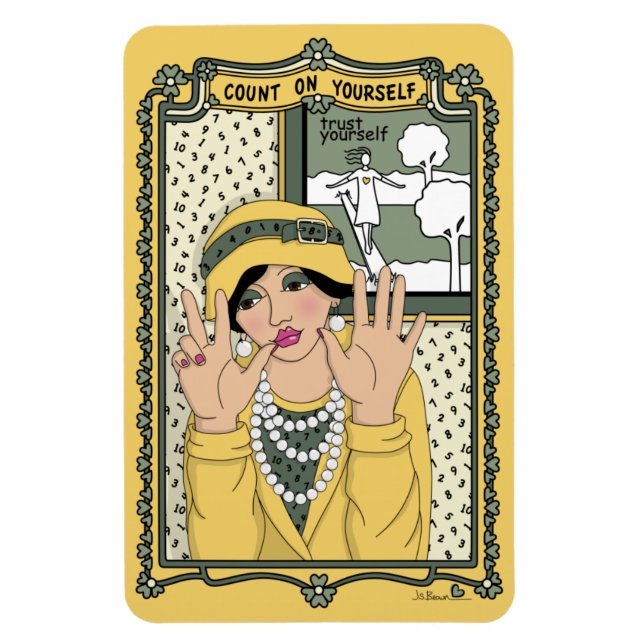 Count On Yourself_C_4x6 Refrigerator Magnet (Vertical)