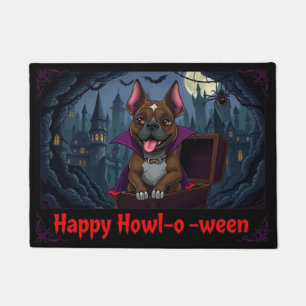 Count Pitbull Happy Howl-o-ween Doormat