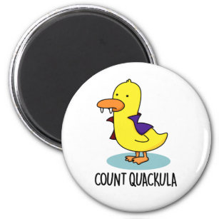 Count Quackula Funny Duck Pun Magnet