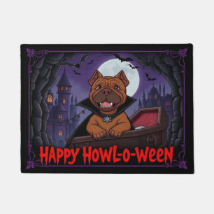 Count Shar Pei Happy Howl-o-ween Doormat
