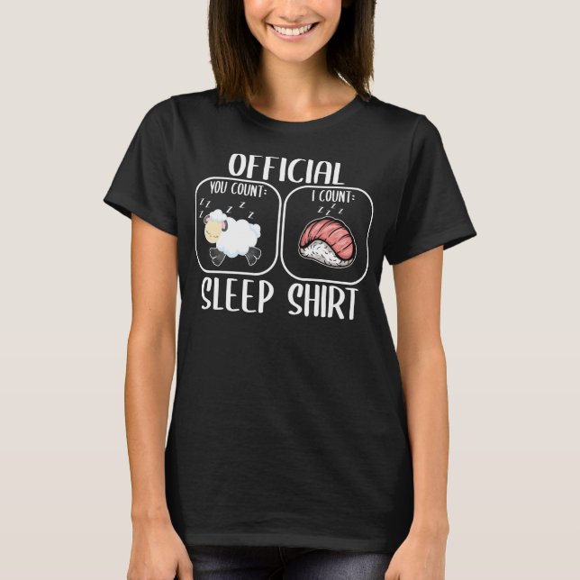 Count Sheep Sushi Sleepshirt T-Shirt (Front)