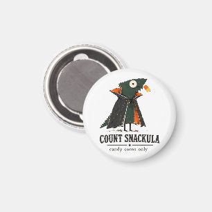 Count Snackula Bearded Dragon Art Magnet