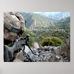 Count the brave, count the true, Poster