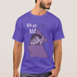 Count von Count - Ah Ah Ah! T-Shirt<br><div class="desc">This fun and whimsical t-shirt features Count von Count from Sesame Street, delightfully counting with his signature "Ah Ah Ah!" expression. The playful design showcases the Count in his classic vampire attire, surrounded by bats and numbers, capturing his love for counting. Perfect for Sesame Street fans, this customisable shirt adds...</div>