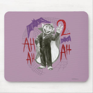 Count von Count B&W Sketch Drawing Mouse Mat