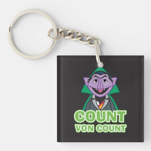 Count von Count Classic Style 2 Key Ring (Front)