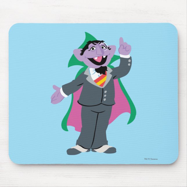 Count von Count Classic Style Mouse Mat (Front)