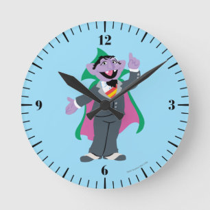 Count von Count Classic Style Round Clock