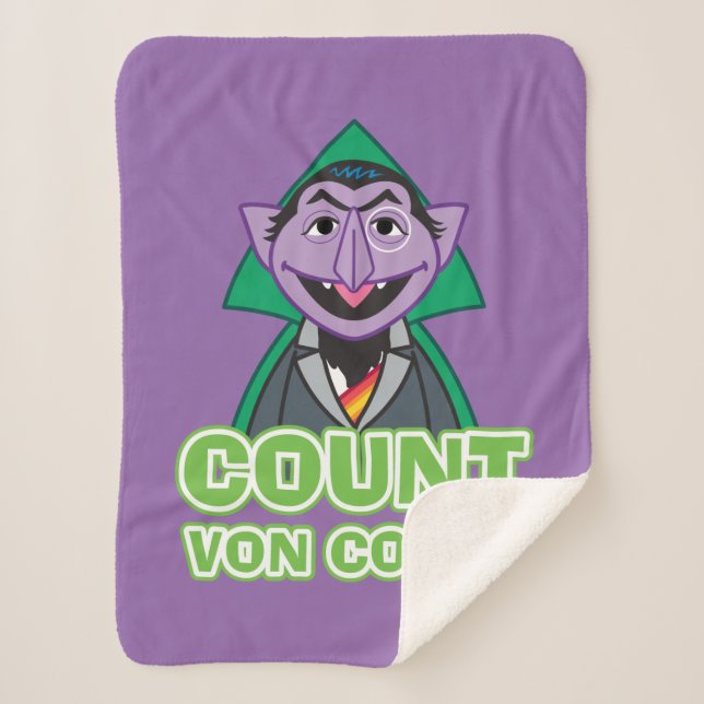 Count von Count Classic Style Sherpa Blanket (Front)