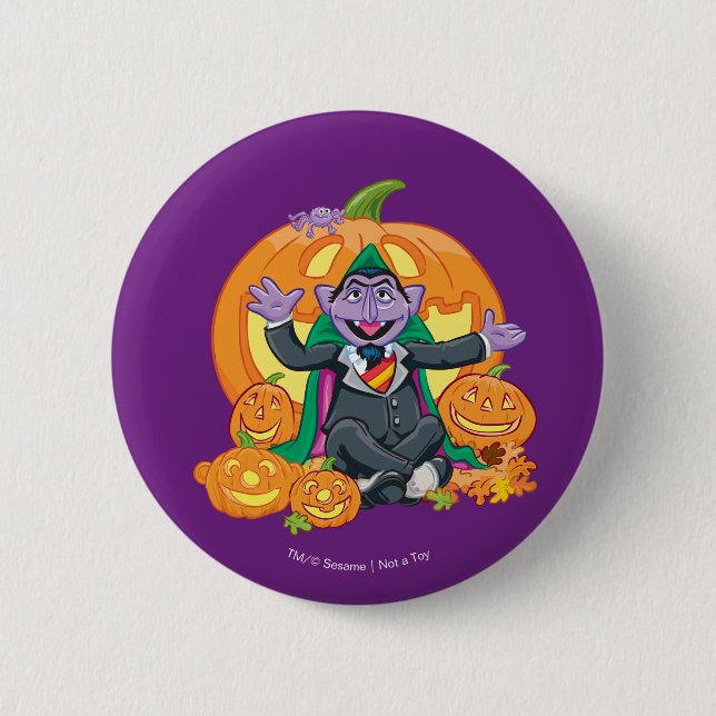 Count von Count | Halloween Pumpkins 6 Cm Round Badge (Front)