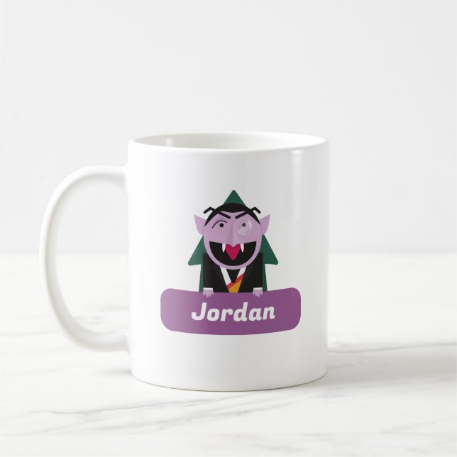 Count von Count Name Sesame Street Coffee Mug (Left)