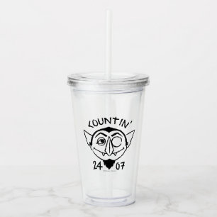 Count von Count Skate Logo - Countin' 24/7 Acrylic Tumbler