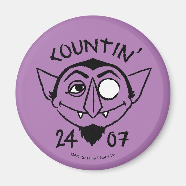 Count von Count Skate Logo - Countin' 24/7 Magnet (Front)
