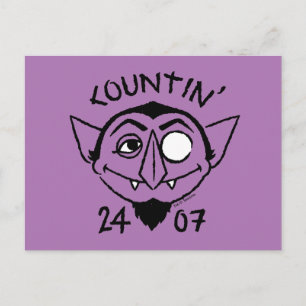 Count von Count Skate Logo - Countin' 24/7 Postcard