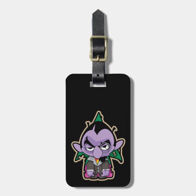 Count von Count Zombie Luggage Tag (Front Vertical)