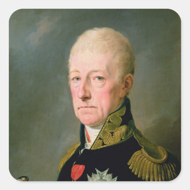 Count Wenzei Anton von Kaunitz Square Sticker (Front)