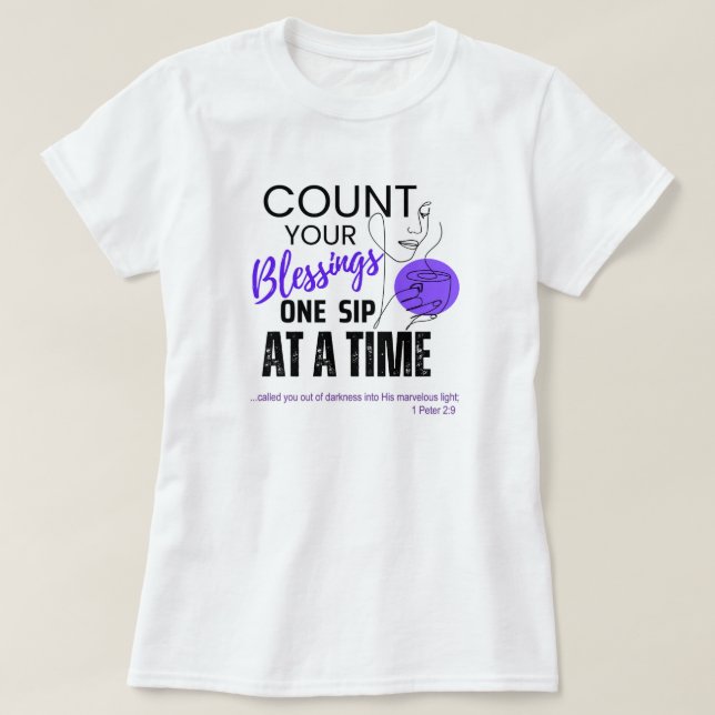 Count Your Blessing T-Shirt (Design Front)