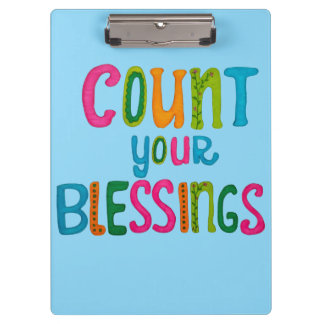 Count your Blessings Clipboard