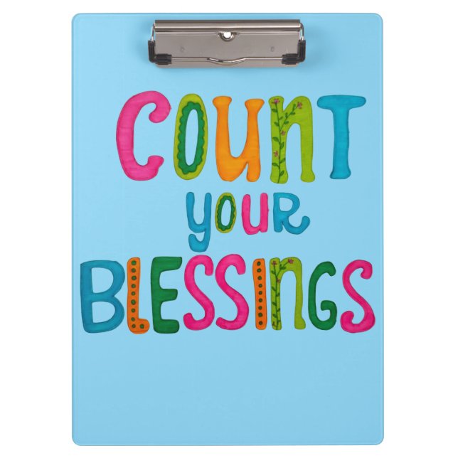 Count your Blessings Clipboard (Front)