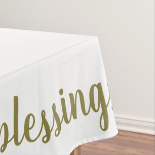 Count your blessings holiday Thanksgiving decor Tablecloth