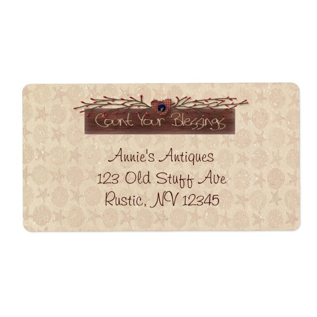 Count Your Blessings Label (Front)