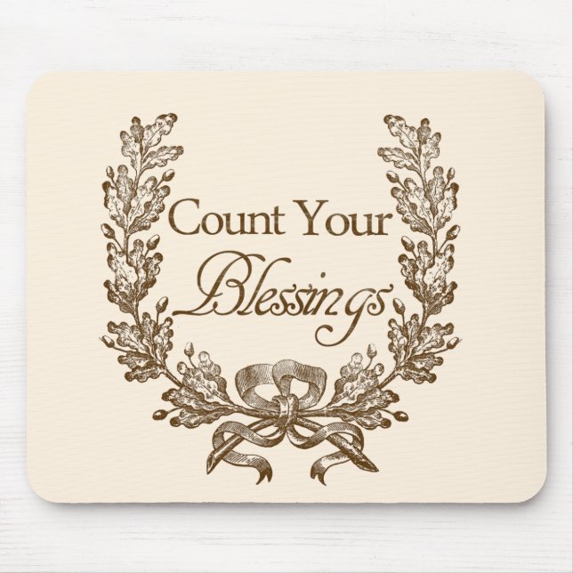 Count Your Blessings Mouse Mat (Front)