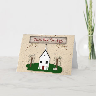 Count Your Blessings Note Card
