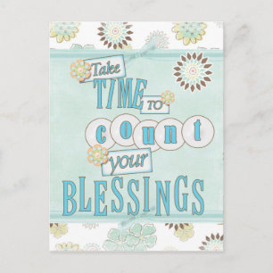 Count Your Blessings Postcard