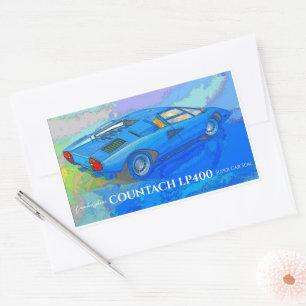 COUNTACH RECTANGULAR STICKER
