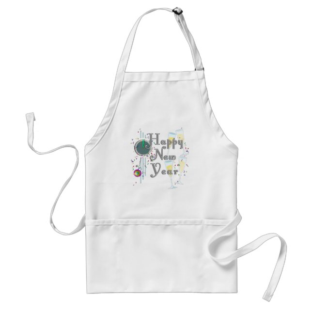 Countdown and Champagne New Years Standard Apron (Front)