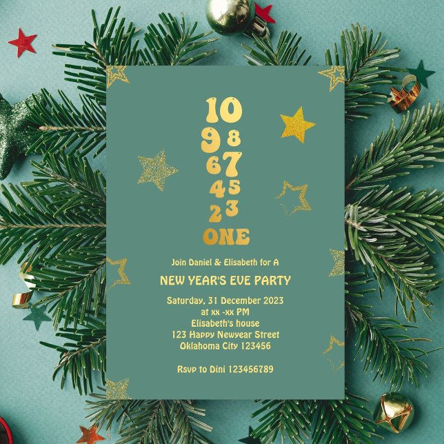 Countdown - Minted New Years Eve Party  Invitation (Creator Uploaded)