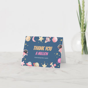 Countdown Space Girl Thank You Card