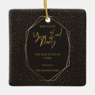 Countdown to 2025: Celebrate the New Year! Ceramic Ornament
