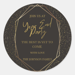 Countdown to 2025: Celebrate the New Year! Classic Round Sticker