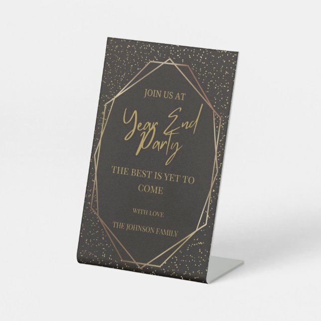 Countdown to 2025: Celebrate the New Year! Pedestal Sign (Front)