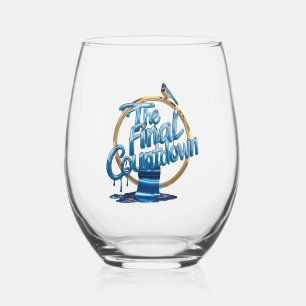 Countdown to Celebration: The Final Toast Stemless Wine Glass