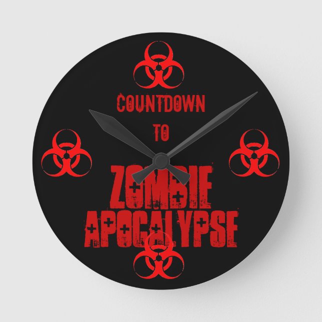 countdown to zombie apocalypse clock (Front)