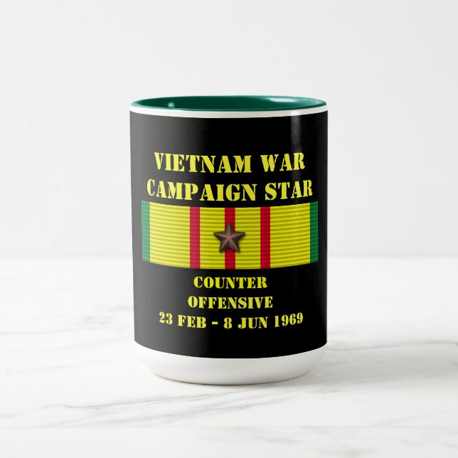 Counter - Offensive Tet 1969 Campaign Two-Tone Coffee Mug (Center)