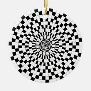 Counter Spirals by Kenneth Yoncich Ceramic Tree Decoration