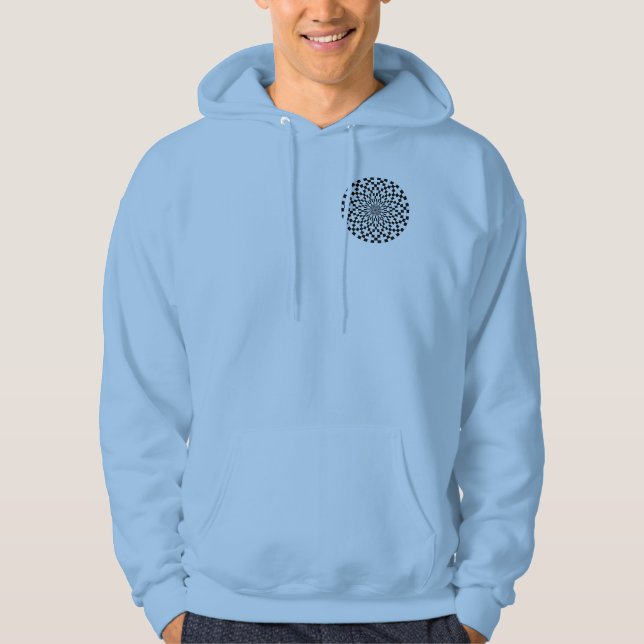Counter Spirals by Kenneth Yoncich Hoodie (Front)