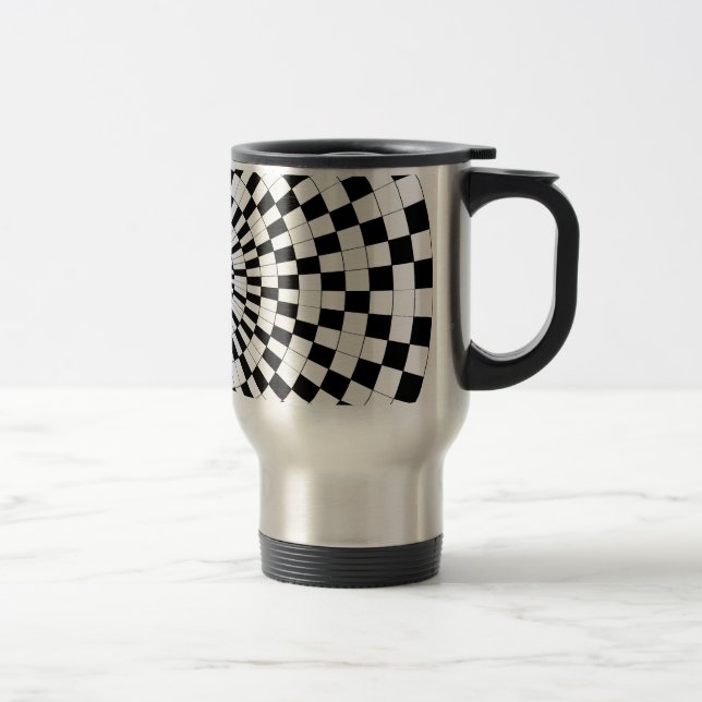 Counter Spirals by Kenneth Yoncich Travel Mug (Right)