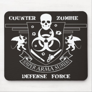 Counter Zombie Defence Force Mouse Mat