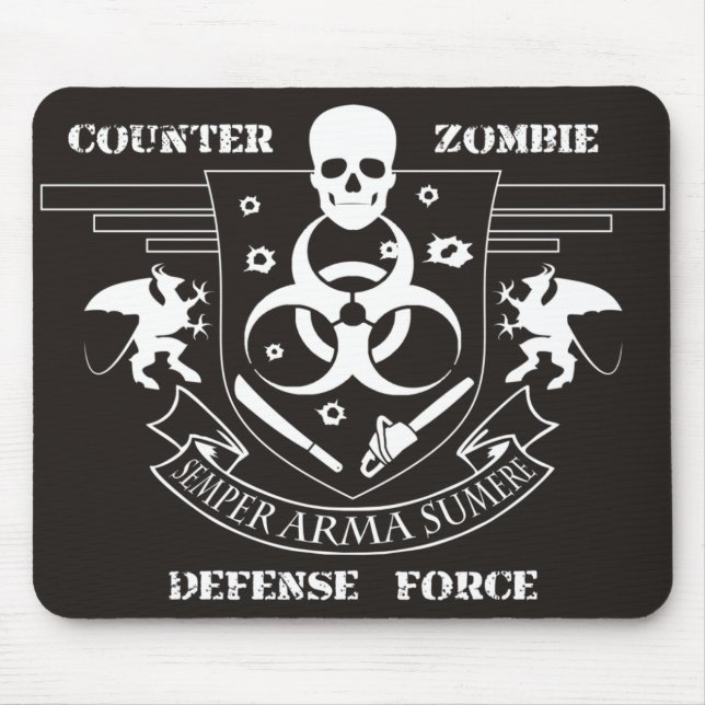 Counter Zombie Defence Force Mouse Mat (Front)