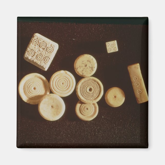 Counters and dice, Gallo-Roman Magnet (Front)