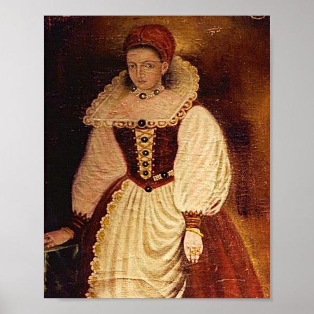 Countess Elizabeth Bathory Portrait Poster (Front)