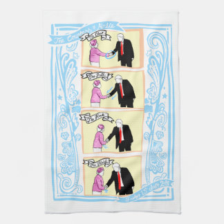 Countess of Airlie's Handshake Souvenir Tea Towel