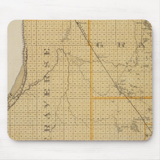 Counties of Grant, Traverse, Minnesota Mouse Mat (Front)