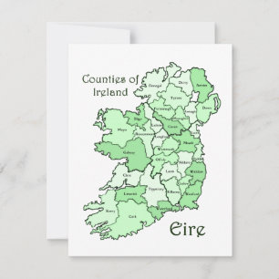 Counties of Ireland Map