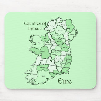 Counties of Ireland Map Mouse Mat