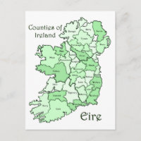 Counties of Ireland Map